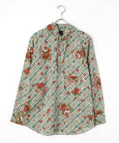 PINK HOUSE / ピンクハウス シャツ・ブラウス | 苺リースプリントフードブラウス