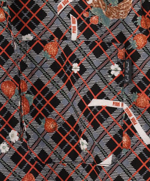 PINK HOUSE / ピンクハウス シャツ・ブラウス | 苺リースプリントフードブラウス | 詳細1