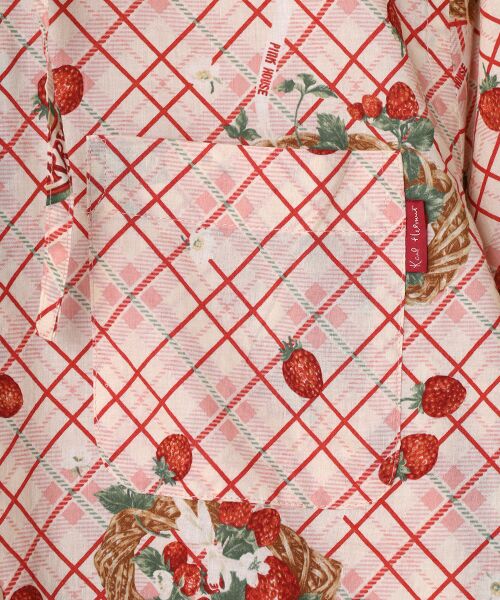 PINK HOUSE / ピンクハウス シャツ・ブラウス | 苺リースプリントフードブラウス | 詳細5