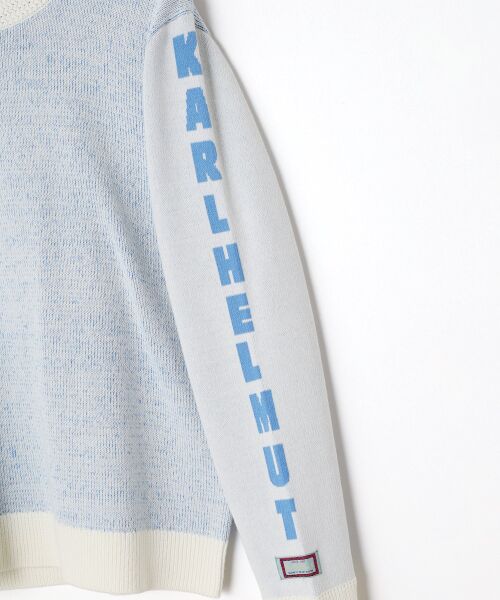 PINK HOUSE / ピンクハウス ニット・セーター | 袖ロゴニットプルオーバー | 詳細1