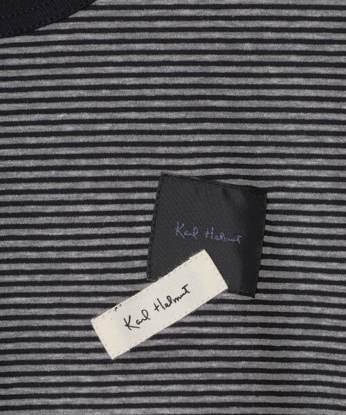 PINK HOUSE / ピンクハウス カットソー | ロゴ＆ネームワッペンＴシャツとボーダー長袖Ｔシャツのセット | 詳細1