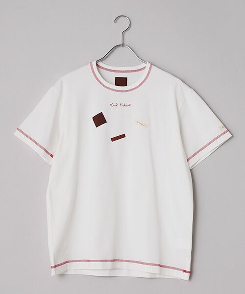 PINK HOUSE / ピンクハウス カットソー | ロゴ＆ネームワッペンＴシャツとボーダー長袖Ｔシャツのセット | 詳細6