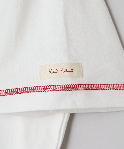 PINK HOUSE / ピンクハウス カットソー | ロゴ＆ネームワッペンＴシャツとボーダー長袖Ｔシャツのセット | 詳細10