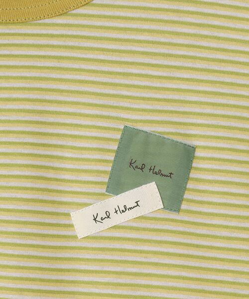 PINK HOUSE / ピンクハウス カットソー | ロゴ＆ネームワッペンＴシャツとボーダー長袖Ｔシャツのセット | 詳細15