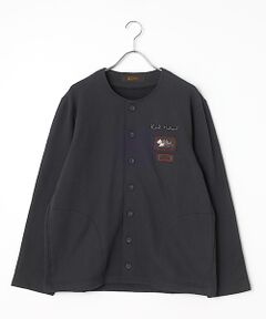 PINK HOUSE / ピンクハウス カーディガン・ボレロ | ロゴ＆ネーム使いスウェットカーディガン