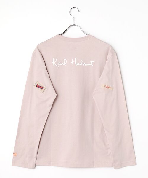 PINK HOUSE / ピンクハウス カットソー | ネームワッペンいっぱいカットソー | 詳細3