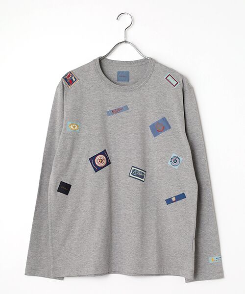 PINK HOUSE / ピンクハウス カットソー | ネームワッペンいっぱいカットソー（トップグレー）