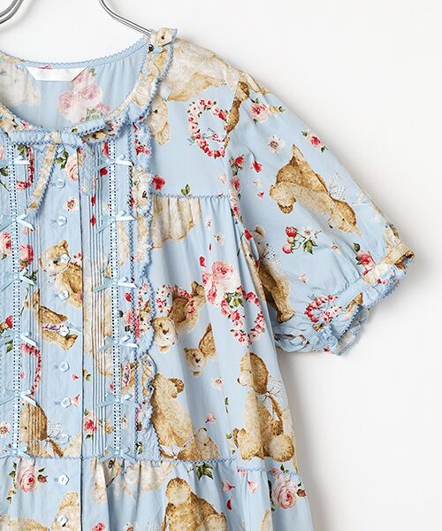 PINK HOUSE / ピンクハウス ロング・マキシ丈ワンピース | テディローズプリントミディワンピース | 詳細5