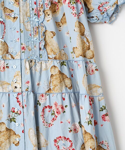 PINK HOUSE / ピンクハウス ロング・マキシ丈ワンピース | テディローズプリントミディワンピース | 詳細6