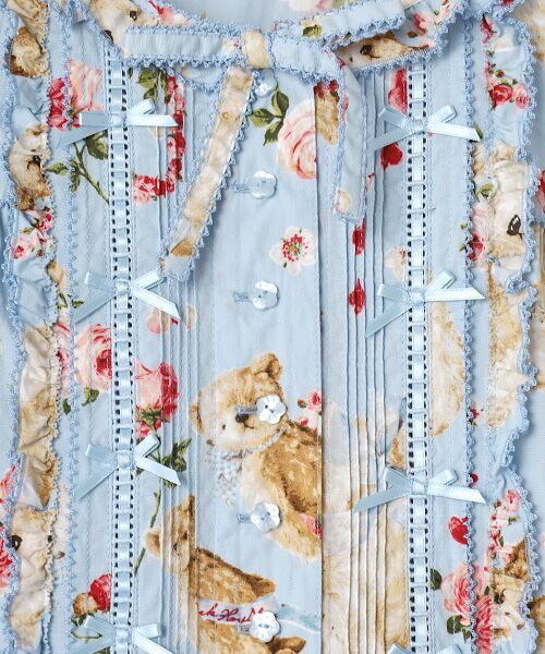 PINK HOUSE / ピンクハウス ロング・マキシ丈ワンピース | テディローズプリントミディワンピース | 詳細8