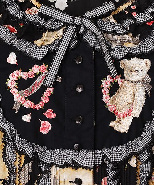 PINK HOUSE / ピンクハウス ロング・マキシ丈ワンピース | テディローズプリントワンピース | 詳細1