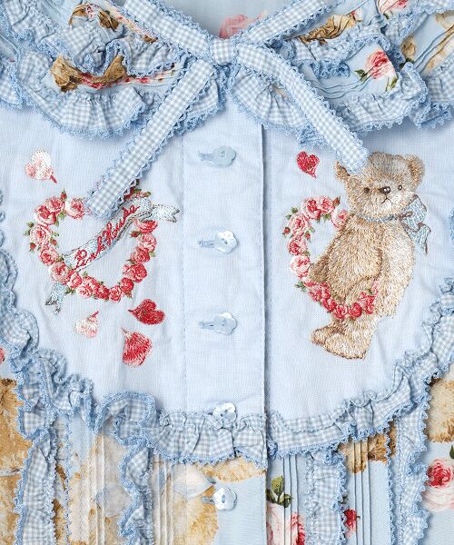 PINK HOUSE / ピンクハウス ロング・マキシ丈ワンピース | テディローズプリントワンピース | 詳細4