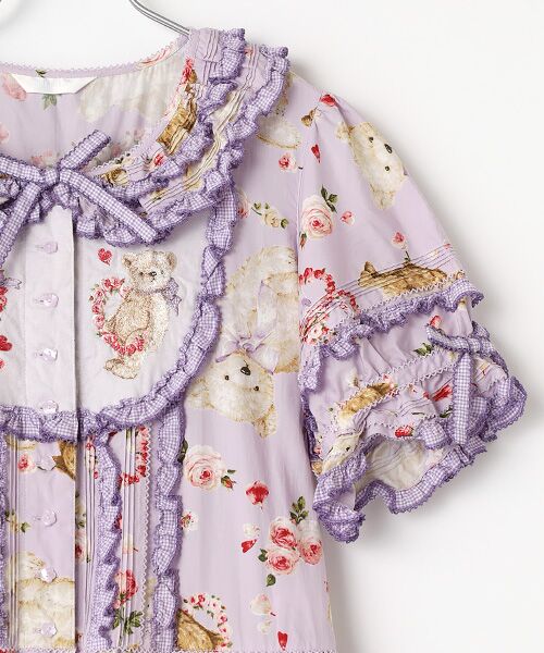 PINK HOUSE / ピンクハウス ロング・マキシ丈ワンピース | テディローズプリントワンピース | 詳細6