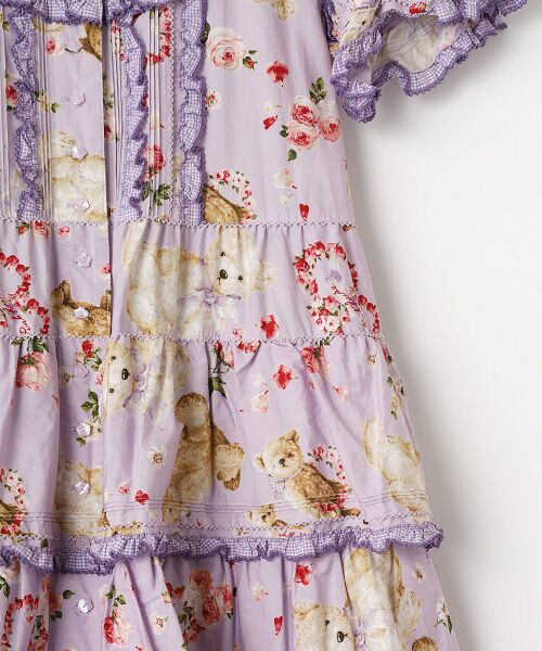 PINK HOUSE / ピンクハウス ロング・マキシ丈ワンピース | テディローズプリントワンピース | 詳細7