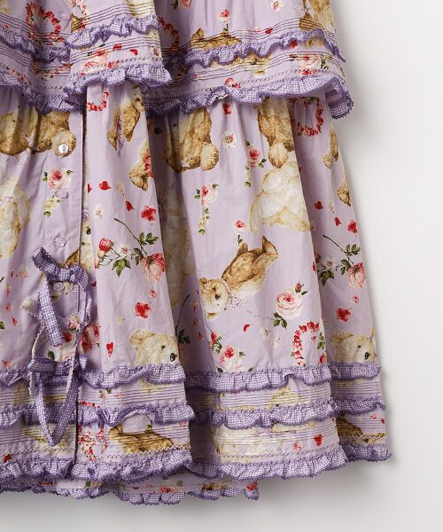 PINK HOUSE / ピンクハウス ロング・マキシ丈ワンピース | テディローズプリントワンピース | 詳細8