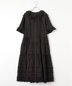 PINK HOUSE / ピンクハウス ロング・マキシ丈ワンピース | サテンリボンいっぱいローンワンピース