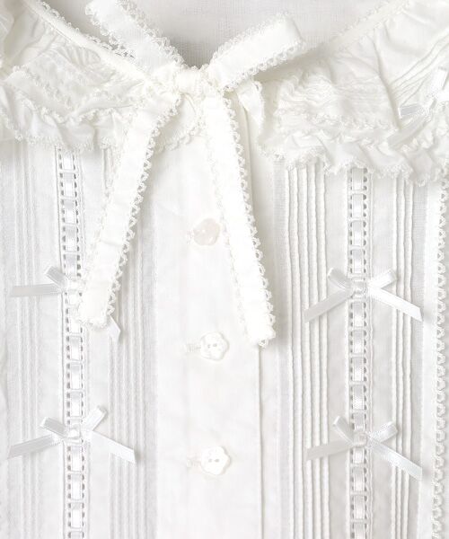 PINK HOUSE / ピンクハウス ロング・マキシ丈ワンピース | サテンリボンいっぱいローンワンピース | 詳細2