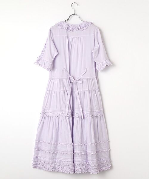 PINK HOUSE / ピンクハウス ロング・マキシ丈ワンピース | サテンリボンいっぱいローンワンピース | 詳細5