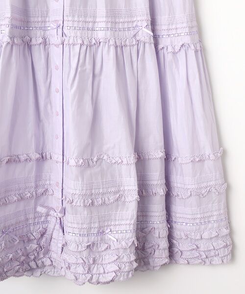 PINK HOUSE / ピンクハウス ロング・マキシ丈ワンピース | サテンリボンいっぱいローンワンピース | 詳細8