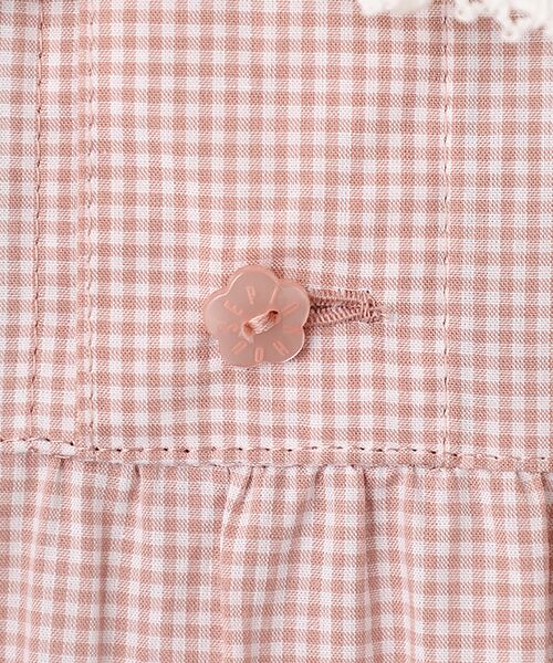 PINK HOUSE / ピンクハウス ロング・マキシ丈ワンピース | ローン襟付きギンガムチェックワンピース | 詳細5