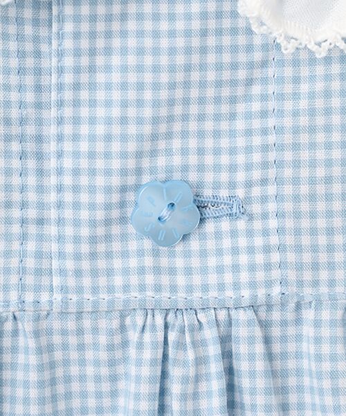 PINK HOUSE / ピンクハウス ロング・マキシ丈ワンピース | ローン襟付きギンガムチェックワンピース | 詳細7