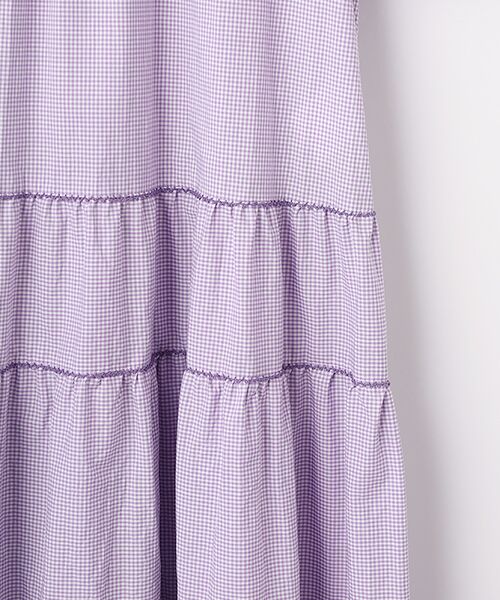 PINK HOUSE / ピンクハウス ロング・マキシ丈ワンピース | ローン襟付きギンガムチェックワンピース | 詳細11