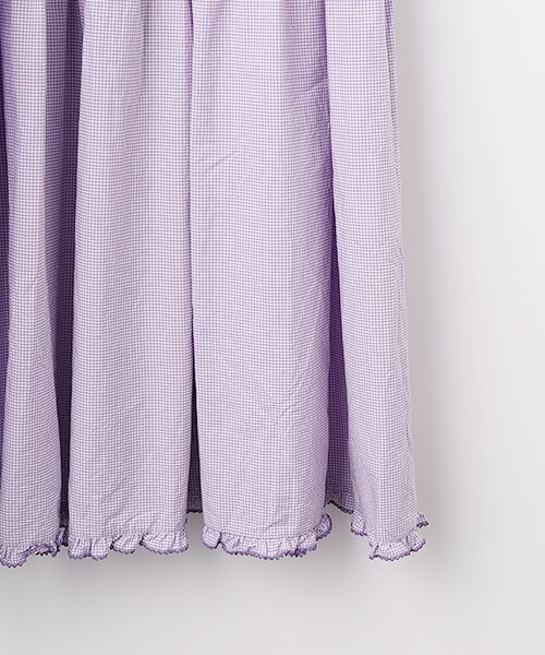 PINK HOUSE / ピンクハウス ロング・マキシ丈ワンピース | ローン襟付きギンガムチェックワンピース | 詳細12