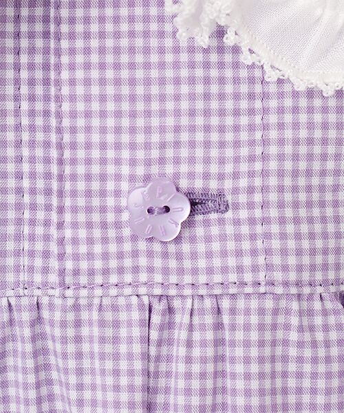 PINK HOUSE / ピンクハウス ロング・マキシ丈ワンピース | ローン襟付きギンガムチェックワンピース | 詳細14