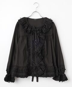 PINK HOUSE / ピンクハウス シャツ・ブラウス | ローンフリルオーバーブラウス