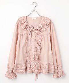 PINK HOUSE / ピンクハウス シャツ・ブラウス | ローンフリルオーバーブラウス