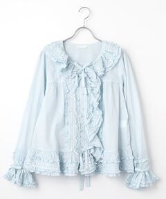 PINK HOUSE / ピンクハウス シャツ・ブラウス | ローンフリルオーバーブラウス