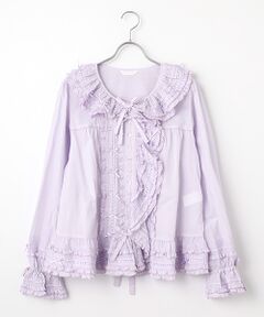 PINK HOUSE / ピンクハウス シャツ・ブラウス | ローンフリルオーバーブラウス