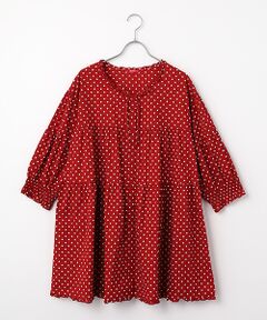 PINK HOUSE / ピンクハウス チュニック | 水玉プリントチュニックブラウス