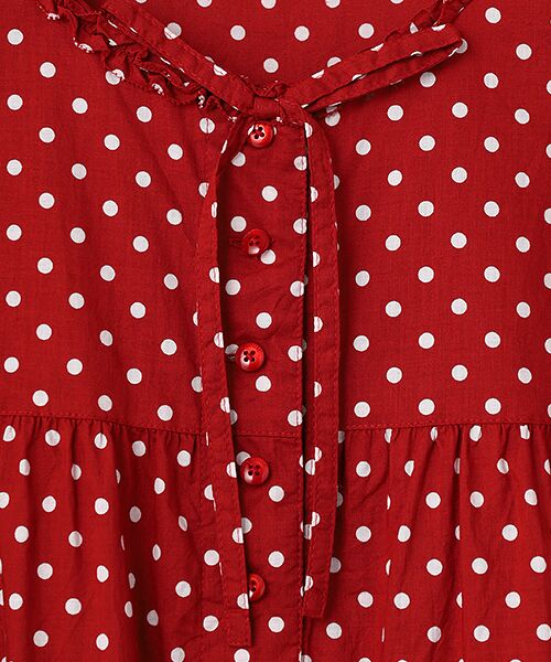 PINK HOUSE / ピンクハウス チュニック | 水玉プリントチュニックブラウス | 詳細5