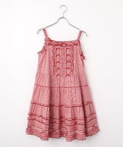 フリル使いキャミソールチュニックブラウス