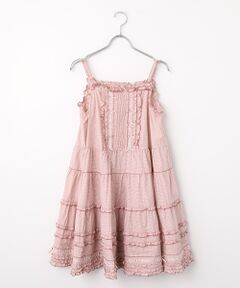 PINK HOUSE / ピンクハウス チュニック | フリル使いキャミソールチュニックブラウス