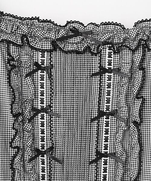 PINK HOUSE / ピンクハウス チュニック | フリル使いキャミソールチュニックブラウス | 詳細1