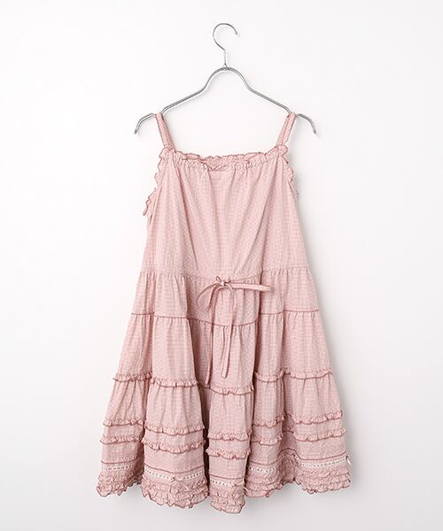 PINK HOUSE / ピンクハウス チュニック | フリル使いキャミソールチュニックブラウス | 詳細3