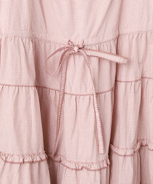 PINK HOUSE / ピンクハウス チュニック | フリル使いキャミソールチュニックブラウス | 詳細6