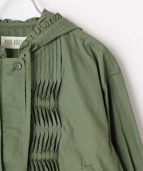PINK HOUSE / ピンクハウス ブルゾン | フリル使いフードブルゾン | 詳細4