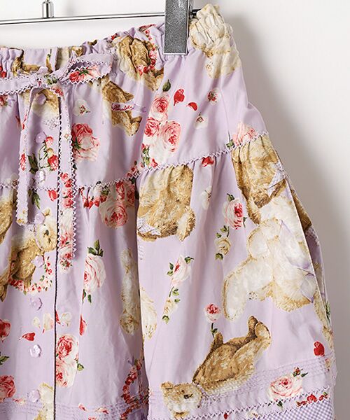 PINK HOUSE / ピンクハウス ロング・マキシ丈スカート | テディローズプリントスカート | 詳細6