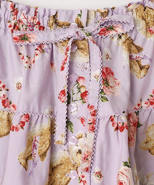 PINK HOUSE / ピンクハウス ロング・マキシ丈スカート | テディローズプリントスカート | 詳細8