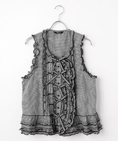 PINK HOUSE / ピンクハウス ベスト | リボンモチーフいっぱいベスト