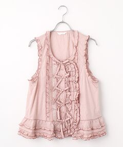 PINK HOUSE / ピンクハウス ベスト | リボンモチーフいっぱいベスト