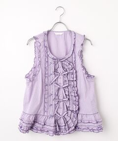 PINK HOUSE / ピンクハウス ベスト | リボンモチーフいっぱいベスト