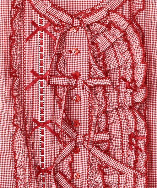 PINK HOUSE / ピンクハウス ベスト | リボンモチーフいっぱいベスト | 詳細2