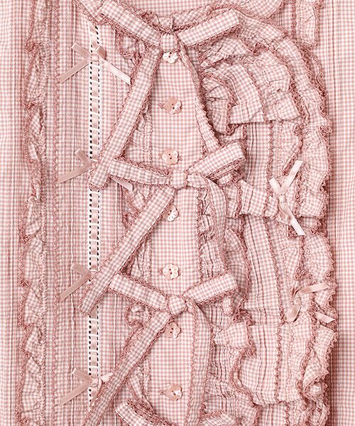 PINK HOUSE / ピンクハウス ベスト | リボンモチーフいっぱいベスト | 詳細3