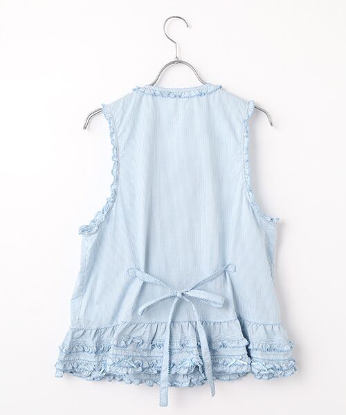 PINK HOUSE / ピンクハウス ベスト | リボンモチーフいっぱいベスト | 詳細4