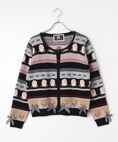 PINK HOUSE / ピンクハウス カーディガン・ボレロ | テディ＆ローズジャガードニットカーディガン