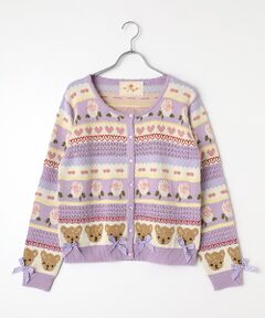 PINK HOUSE / ピンクハウス カーディガン・ボレロ | テディ＆ローズジャガードニットカーディガン